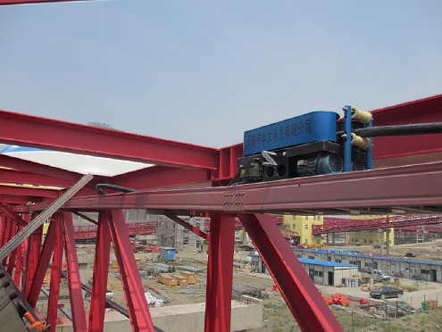 電纜輸送機(jī)收尾現(xiàn)場(chǎng)